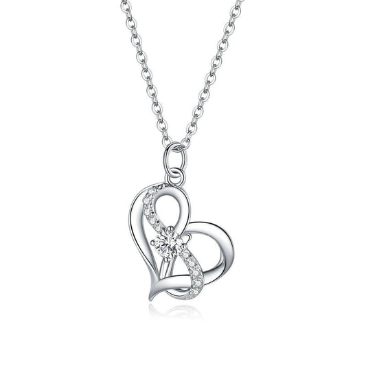 Collar de amor infinito en plata de ley 925
