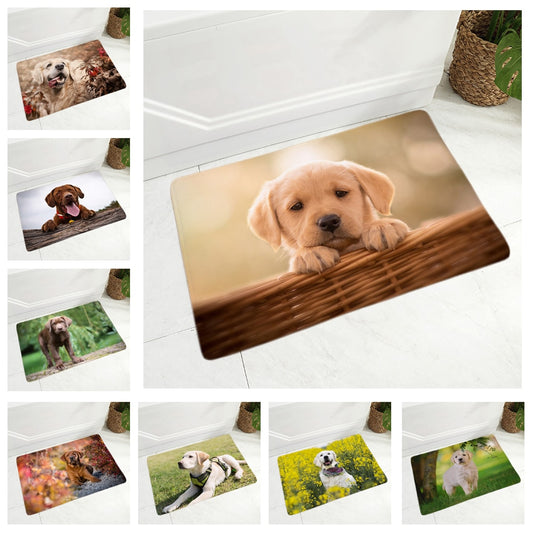 Lindo felpudo para puerta de labrador, decoración para perro mascota, felpudo de animal