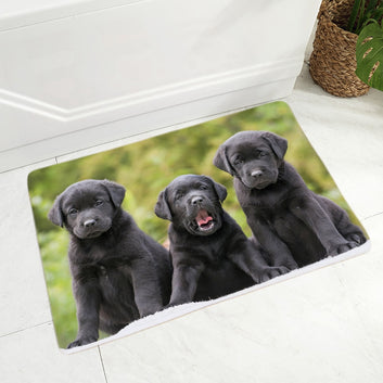 Lindo felpudo para puerta con diseño de labrador, decoración para mascotas, felpudo para perro