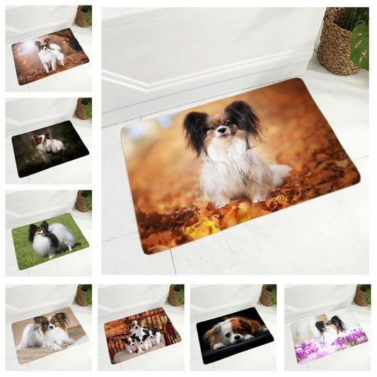 Felpudo con diseño de perro Papillon de España