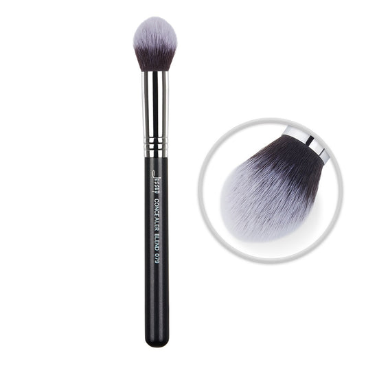 Pincel de maquillaje, herramienta de belleza, cosmético, difuminador, corrector, cónico.