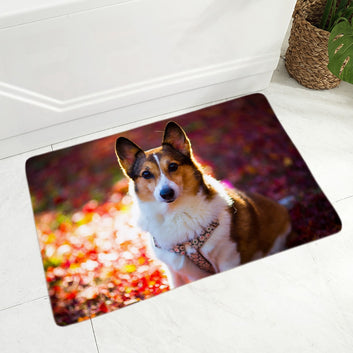 Lindo felpudo para puerta con diseño de perro Pembroke galés Corgi