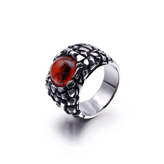 Devil Eye Gothic Eyes of Hell Demon Biker Stainless Steel Ring