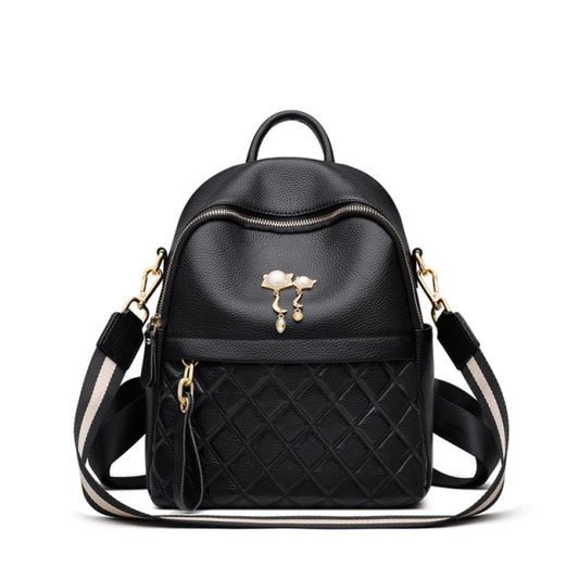Women Genuine Leather Travel Backpack