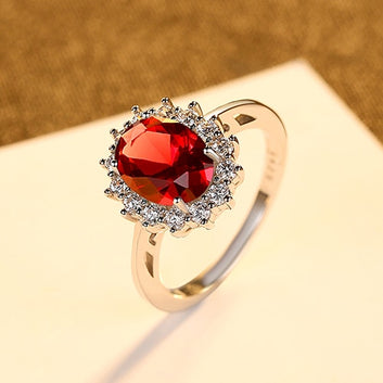 Princess Diana William Kate Sapphire Emerald Ruby Gemstone Ring