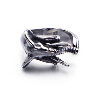 Punk Rock Biker Stainless Steel Elephant Ring
