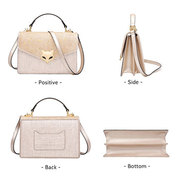 Split Leather Handbag For Women
