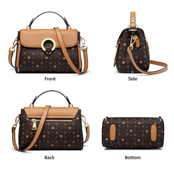 Retro Casual Ladies Leather Handbag