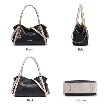 Genuine Leather Lady Bling Large Capacity Handbag