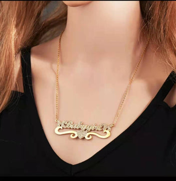 New Fashion Customized Names Pendants Necklace Custom Namplate Necklace