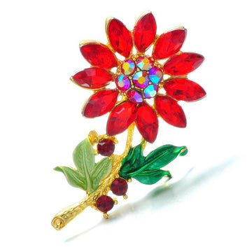 Broches de margaritas y girasoles, broches de plantas y flores de colores