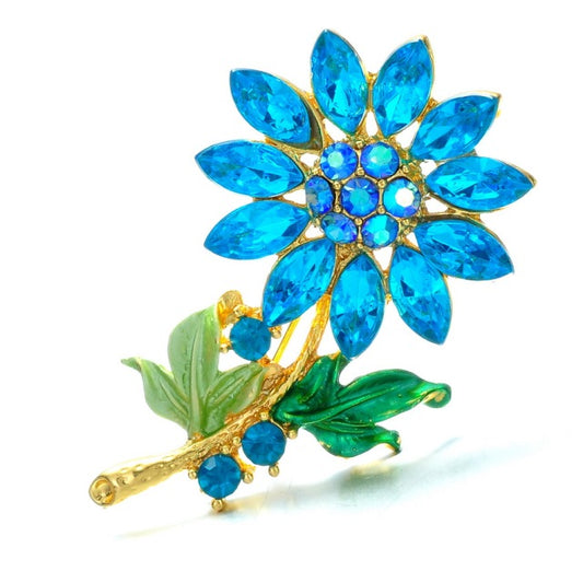 Broches de margaritas y girasoles, broches de plantas y flores de colores