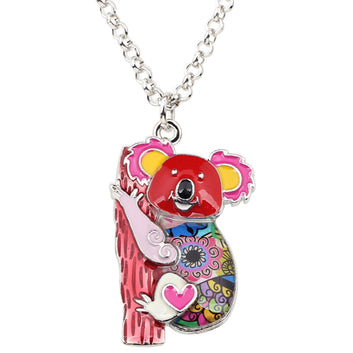 Statement Zinc Alloy Australia Koala Bear Choker Necklace